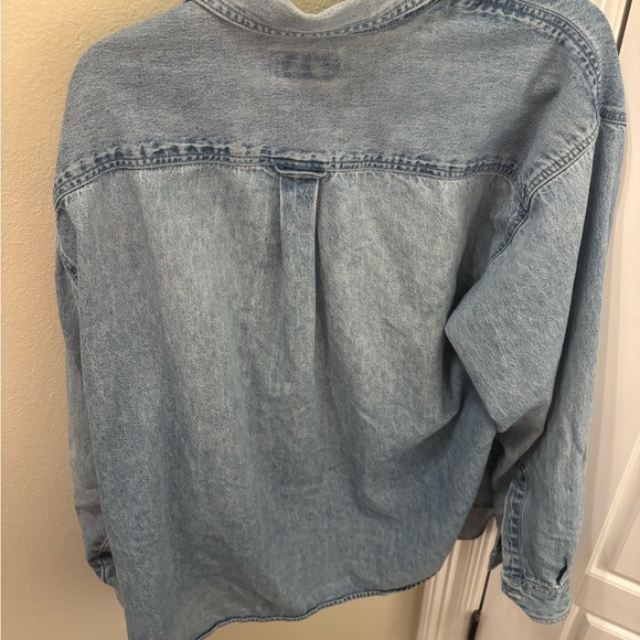 Arizona Jean Company Blue Cotton Shirt - Picture 2 of 5